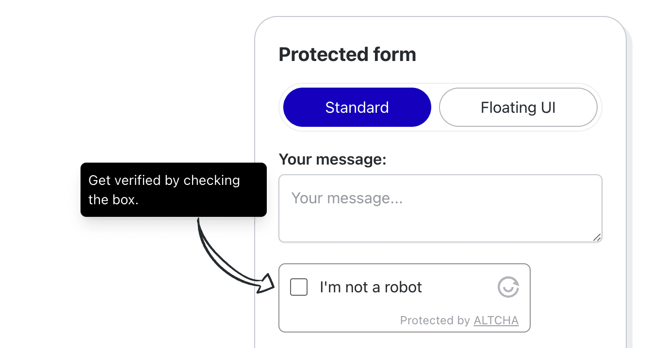 CAPTCHA compatível com GDPR e alternativa reCAPTCHA