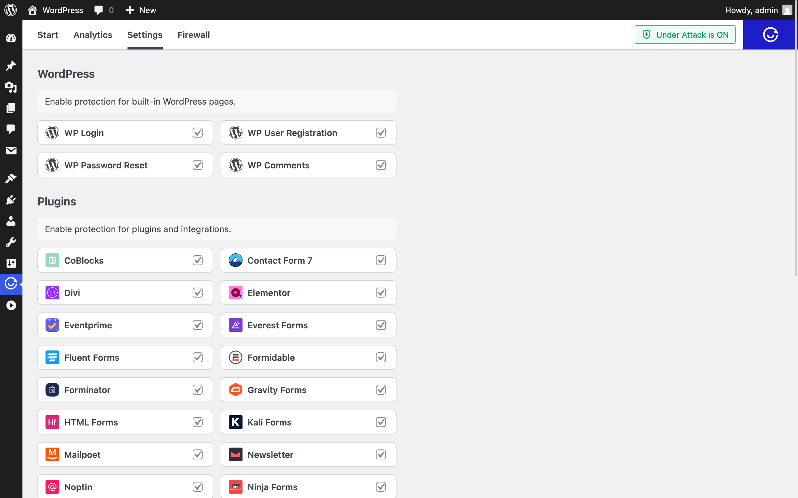 ALTCHA WordPress Settings